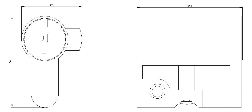 SIEMENS Schließung Schlüssel Zyl 8GK9561-0KK00