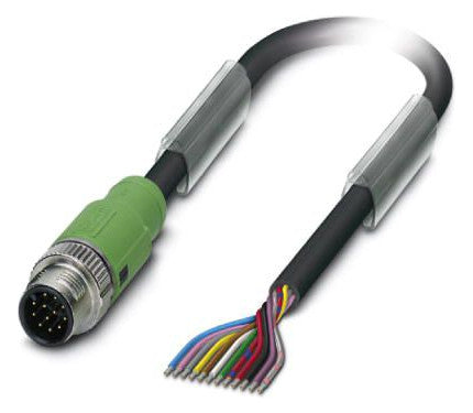 PHOENIX Sensor-Aktorkabel 12p 3m fr.Ende SAC-12P-MS/ 3,0-PUR SCO ger M12 PUR hfr
