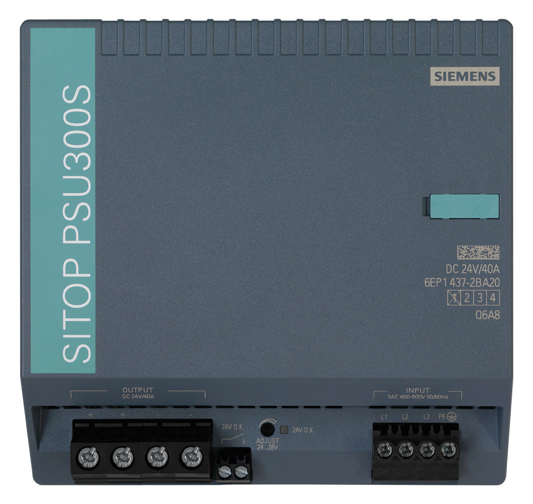 SIEMENS Gleichstromversorgung REG 24V 6EP1437-2BA20 960W 400-500VAC 40A IP20