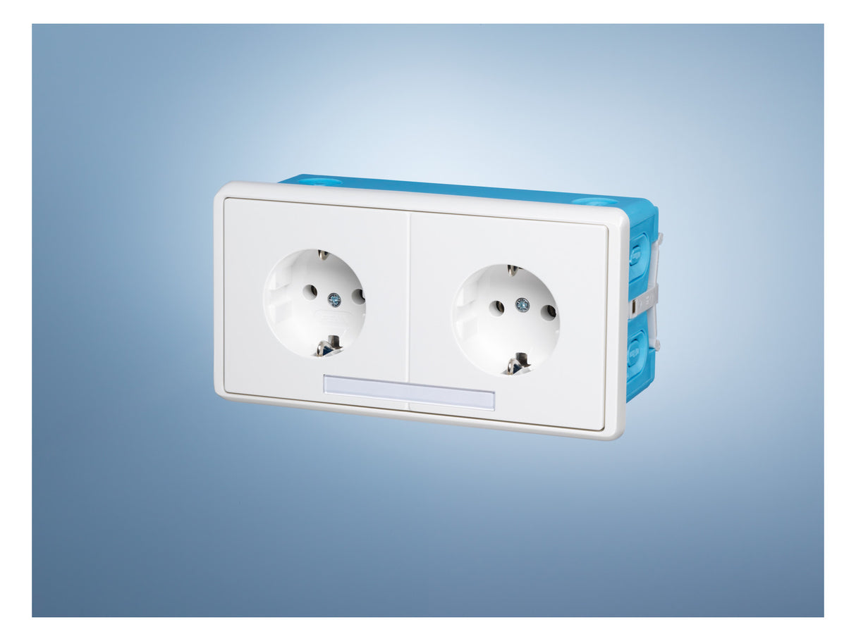 GGK Steckdose 2f rws mt GEB-K USB IP20 KSE 50-2 horiz