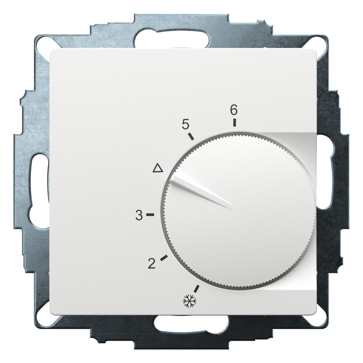 EBERLE Raumthermostat 24V 10A Öffner UTE 1002-RAL9016-M-55 IP20 Bimetall