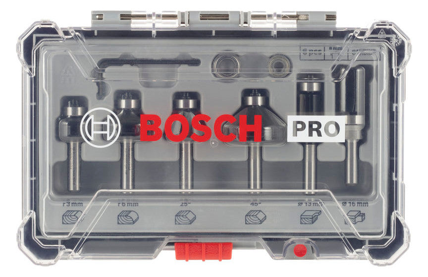 BOSCH-EW Fräserset 6tlg 2607017469