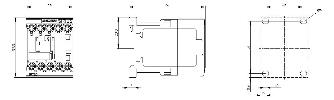 SIEMENS Leistungsschütz 7,5kW 3S 24VDC 3RT2018-1BB42-0CC0 16A 1Ö/Hilf REG