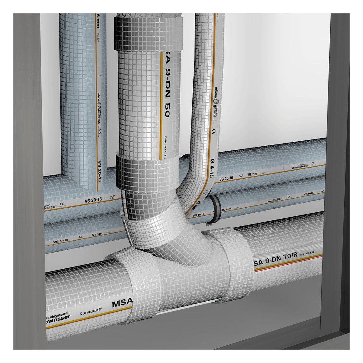 Missel MSA 9 Isoliermaterial für HT Abzweig 87 Grad, DN 50 | 162-1087