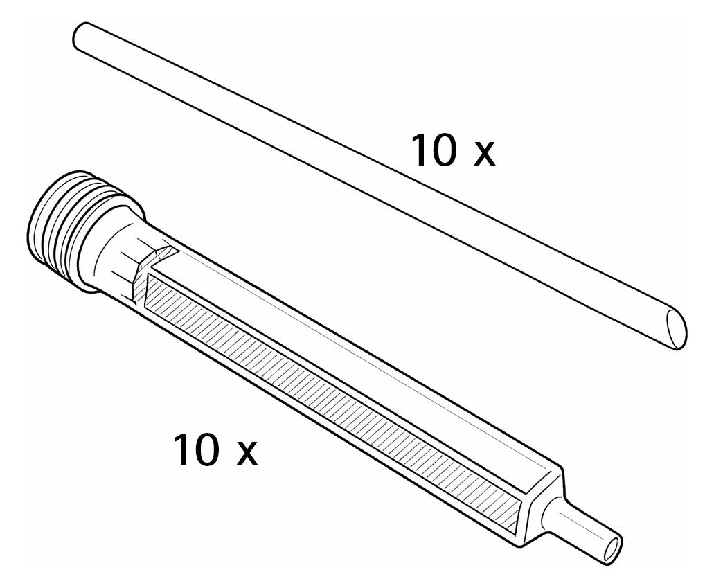 WALRAVEN Henkel Brandschutz Mischrohrset Tangit FP504 10 Stück für Tangit FP550