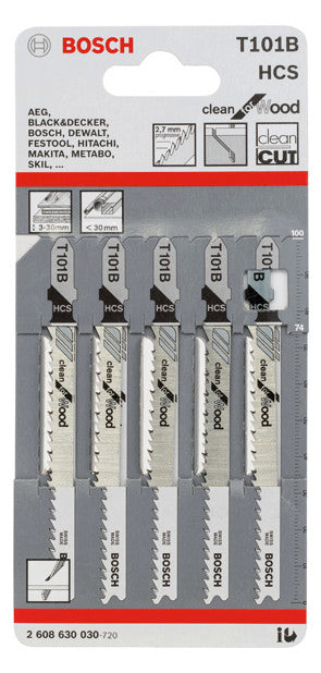 BOSCH-EW Stichsägeblatt Holz 100mm 2608630030