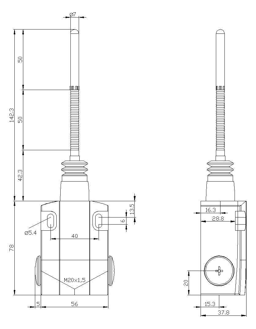 SIEMENS Einzelpositionsschalter 1S 1Ö 3SE5122-0CR01 Metall Federstab