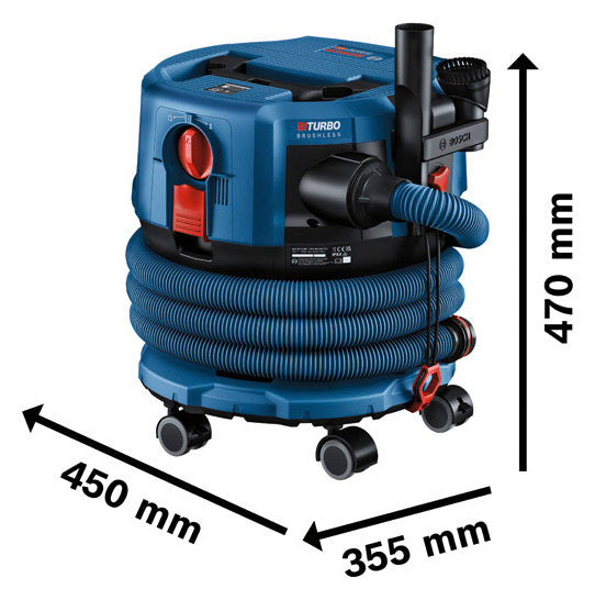 BOSCH-EW Nass-/Trockensauger GW 12l bl Professional GAS 18V-12 MC 170mbar 8kg