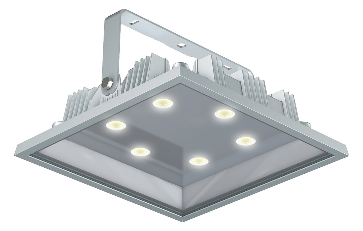 NORKA LED-Anbaustrahler 305W Konv 6LEDs CENTAURUS 520, Sicherheits-Abschl. alu