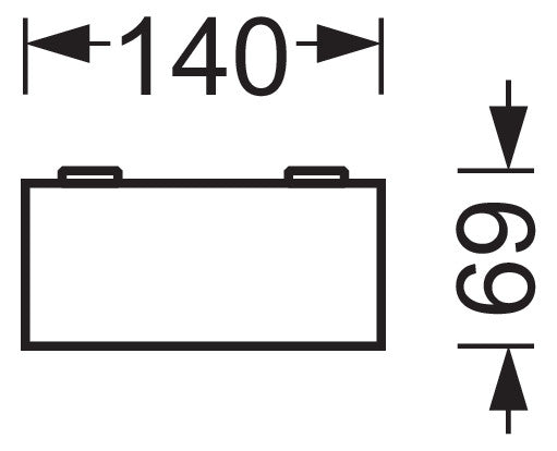 REGIOLUX LED-Rasterleuchte 26W 4000K ws cubus -RSAXC/1500 4000 840 ET 3875lm
