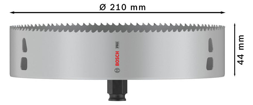 BOSCH-EW Lochsäge 210mm T44mm Sechskant LOCHSÄGE f.Gips Holz