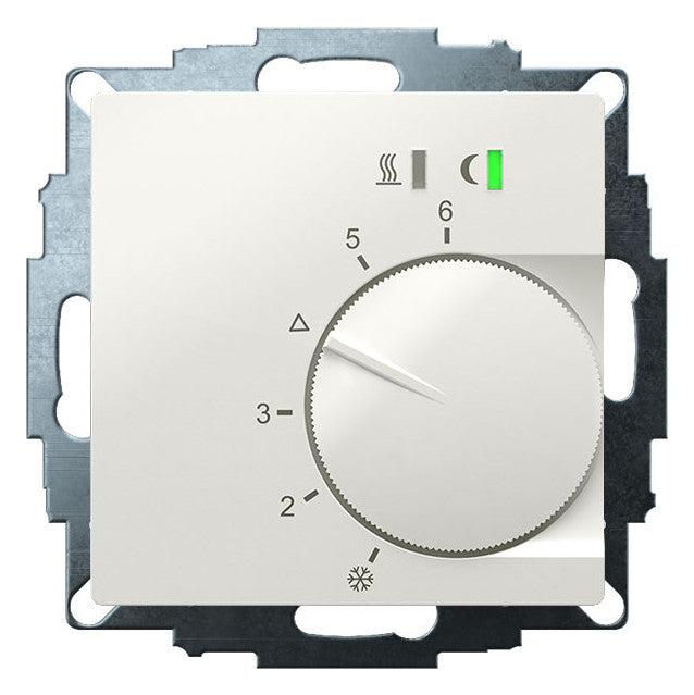 EBERLE Raumthermostat 230V 10A Schließer UTE 2500-RAL9010-G-55 IP20 Bimetall