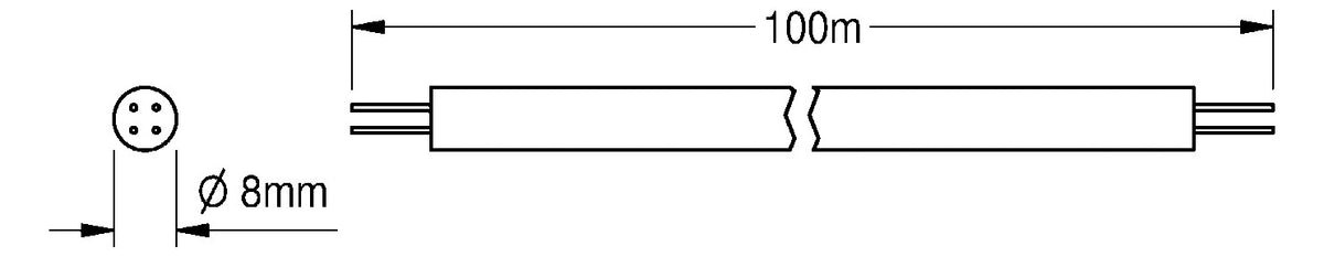 Franke AQUAROTTER-Systemleitung A3000 open ZAQUA077,z.Verbind.m.Modulen, 100 m/Ring | 2000100801