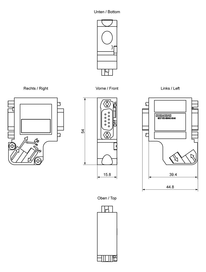 SIEMENS Stecker 6ES7972-0BB42-0XA0