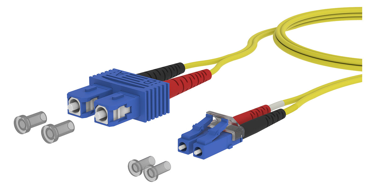 METZ CONNECT LWL-Patchkabel SC-D/LC-D SM 151P1EOJO50E OS2 5m ge