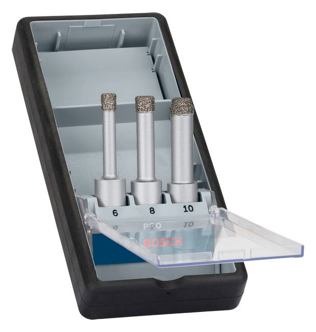 BOSCH-EW Bohrerset 3tlg 6-10mm 3xStein 2608587145 Box