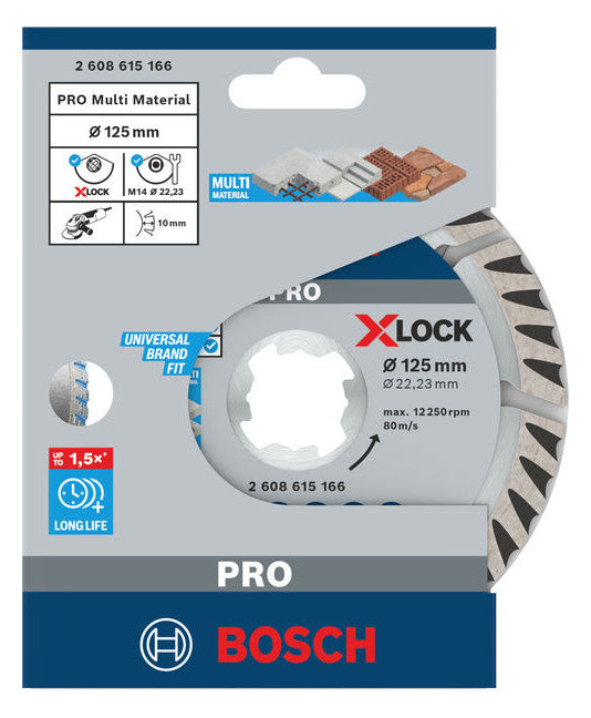 BOSCH-EW Diamant-Trennscheibe 125x10mm 2608615166 f.Backstein f.Beton Kst