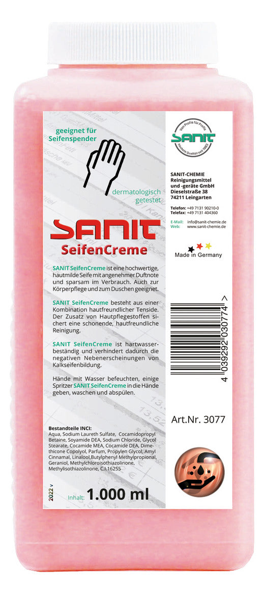 SANIT-Seifencreme Nr. 3077 1000 ml