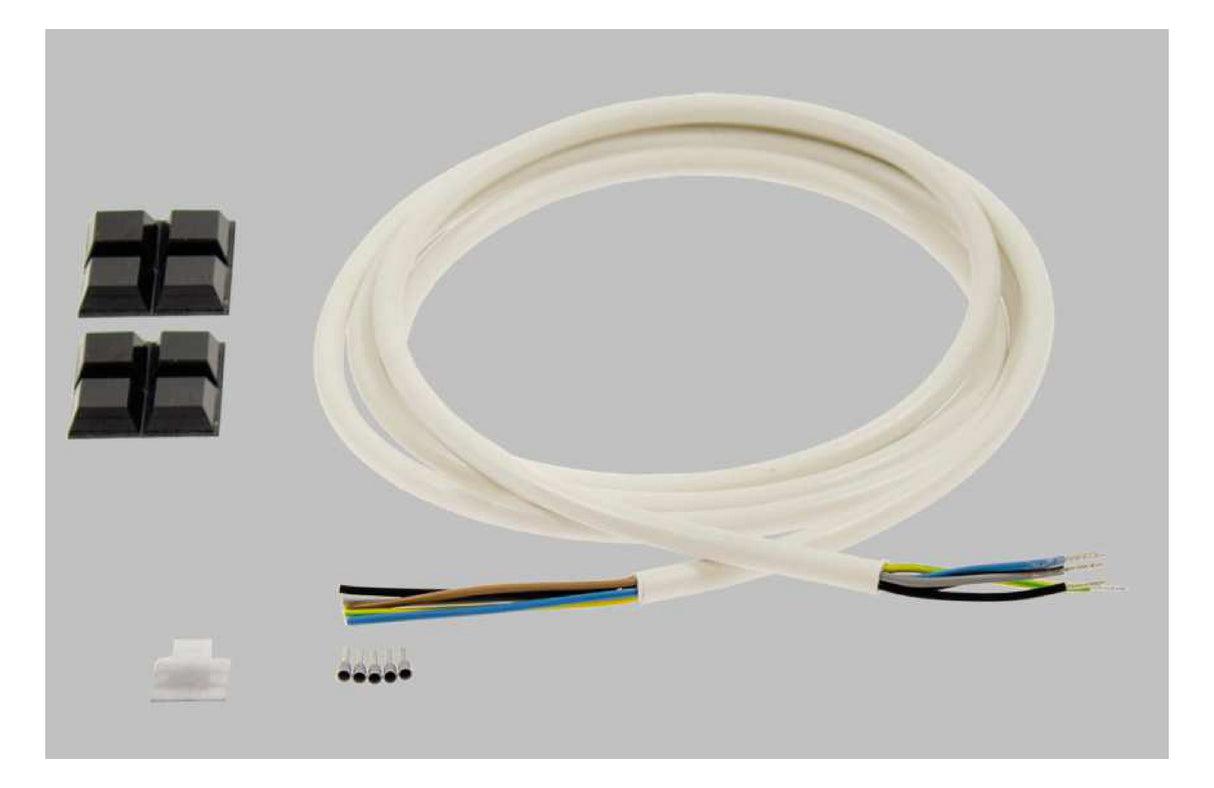 REGIOLUX Durchgangsverdrahtung ws 2300mm stail -DV A-5G 1500 5x1.5mm² ws 5x1,5qmm