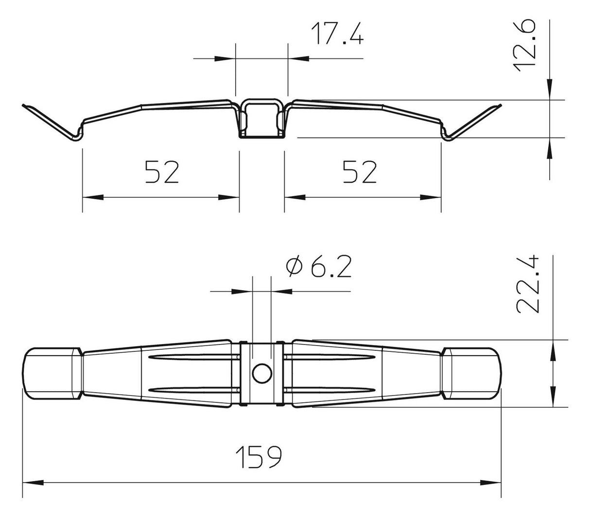 BETTERMANN Kabelbügel zweis 159mm VA 2034 M A2 10xNYM3x1,5mm