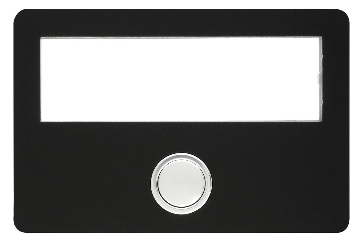 GROTHE Klingeltaster Kst sw AP rechteck ETA 643 LED sw m.Bel m.NamSchild