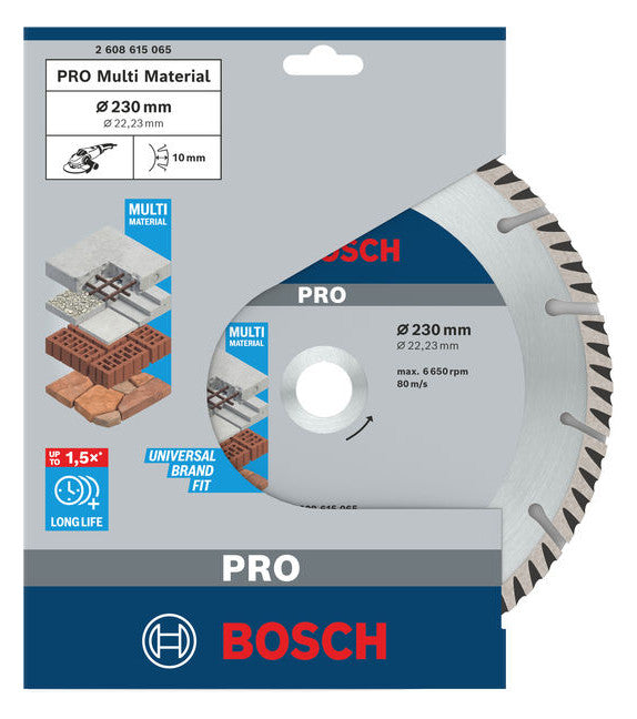 BOSCH-EW Diamant-Trennscheibe 230x10mm 2608615065 f.Backstein f.Beton f.Metall