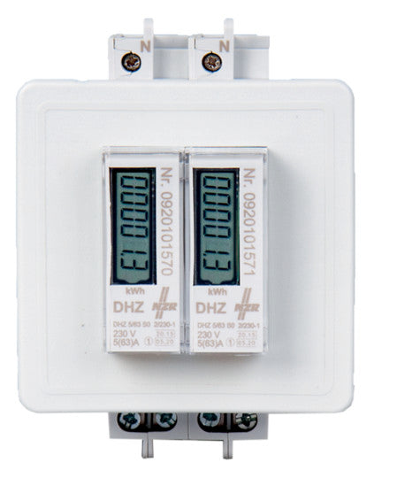 NZR Elektrizitätszähler Türeinbausatz für Reiheneinbaugerät