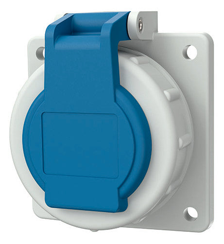 MENNEKES Anbausteckdose IP68 75x75mm ger 17006 bl Kst Schraubkl hfr