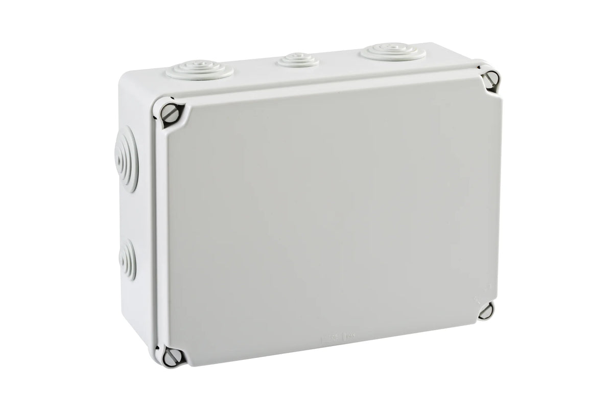 Abzweigdose IP65, H=197 B=260 T=100, 6xM40 4xM25 Halogenfrei