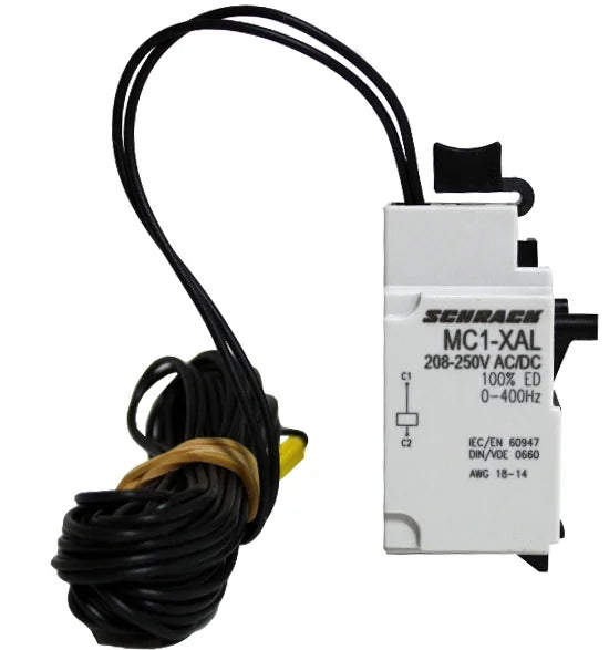 Arbeitsstromauslöser 208-250VAC/DC für MC1, inkl. 3m Kabel