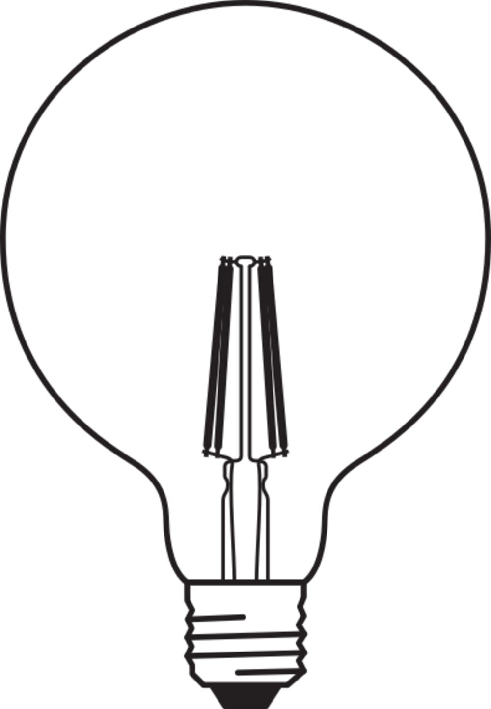 LEDVANCE LED-Kugellampe FM E27 6W 2500K SMART+ Filament Globe Dimmable 44 6 ws