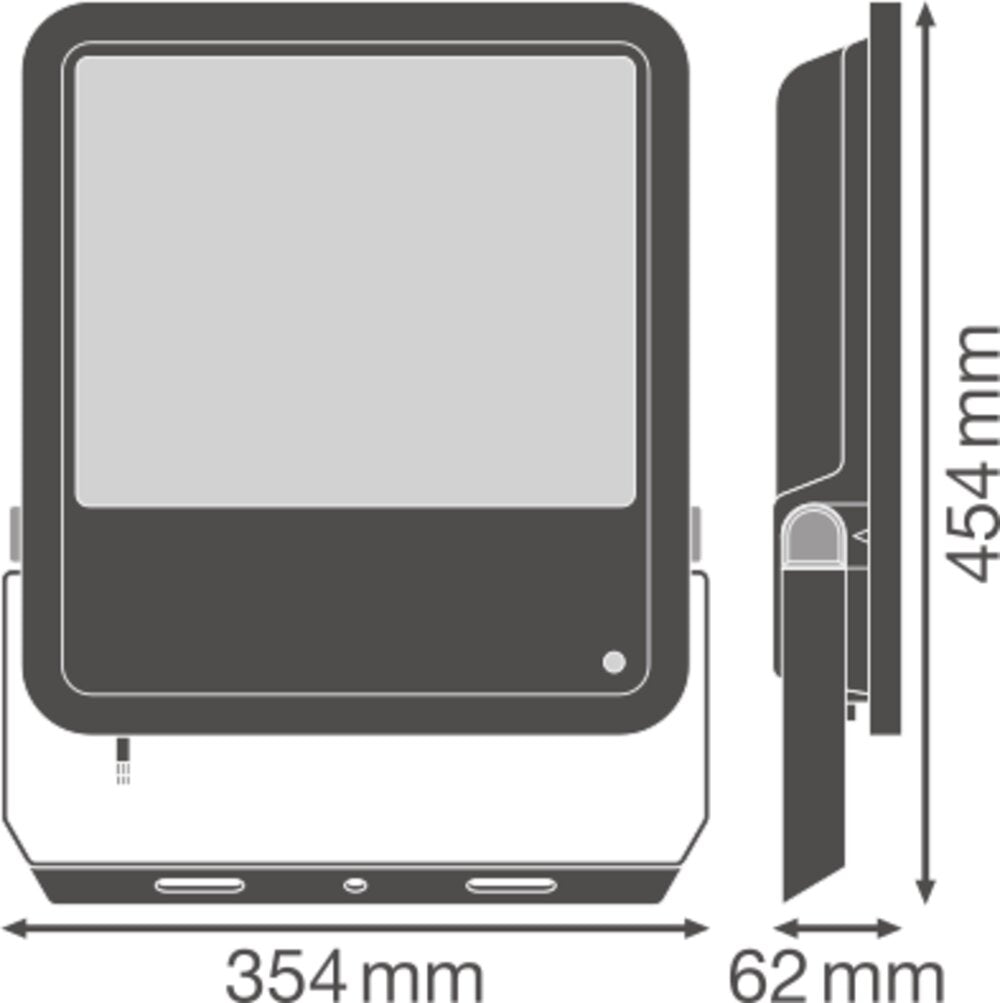 LEDVANCE LED-Anbaustrahler 200W Konv sw Floodlight FL PFM 200 W 4000 K SYM 100 S