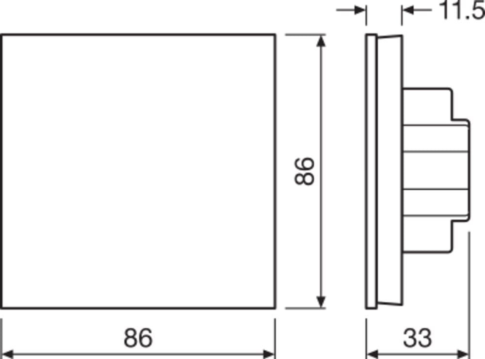 LEDVANCE Controller IP20 LC RF TOUCH PANEL TW 220-240