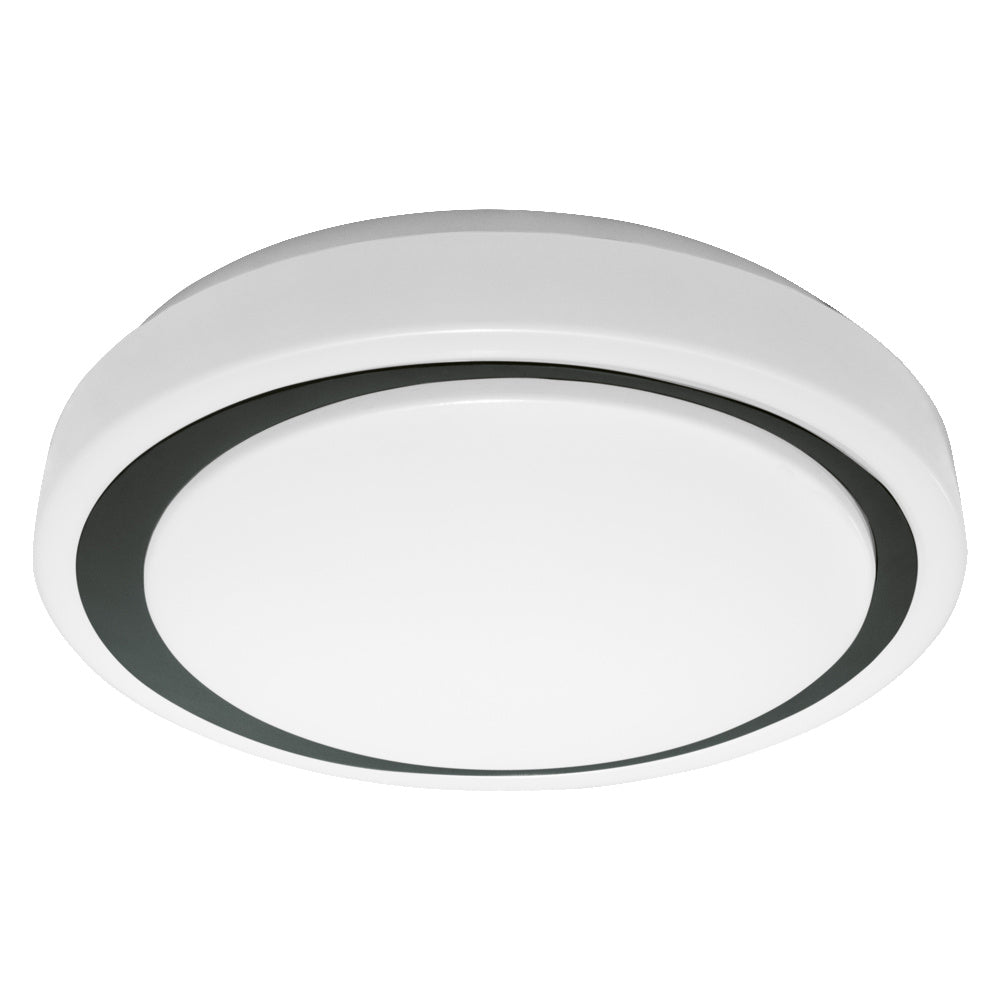 LEDVANCE LED-Kunststoffleuchte 24W sw SMART + Wifi Orbis Moon Black 380mm 3000