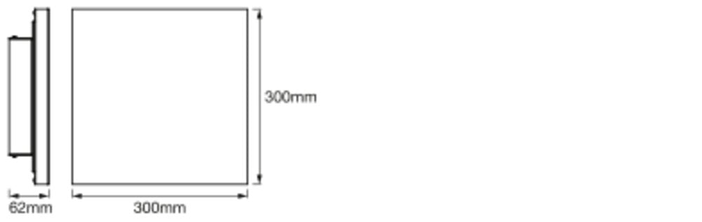 LEDVANCE LED-Panel 300x300mm 20W 1500lm SMART+ Wifi Planon 300x300mm RGB + 3000-