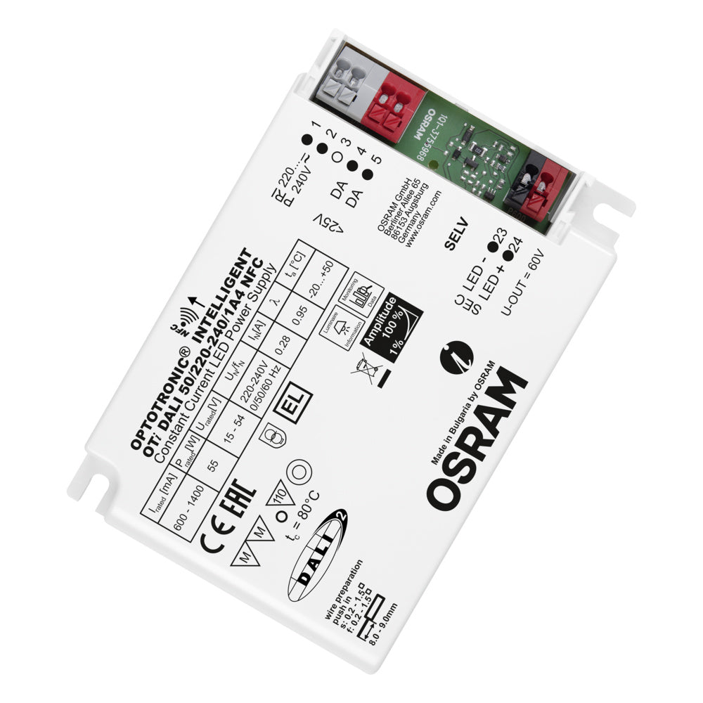 OSRAM LED-Steuerung 55W 600-1400mA DALI OTi DALI 50/220 - 240/1A4 NFC 15-54V