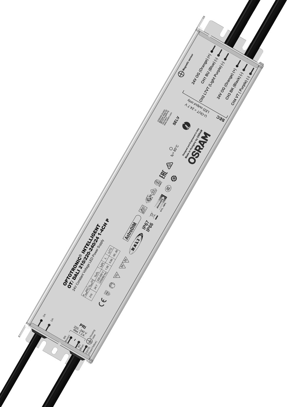 OSRAM LED-Steuerung 210W 24V DALI IP20 Optotronic OTi DALI 210/220-240/24 1-4 C