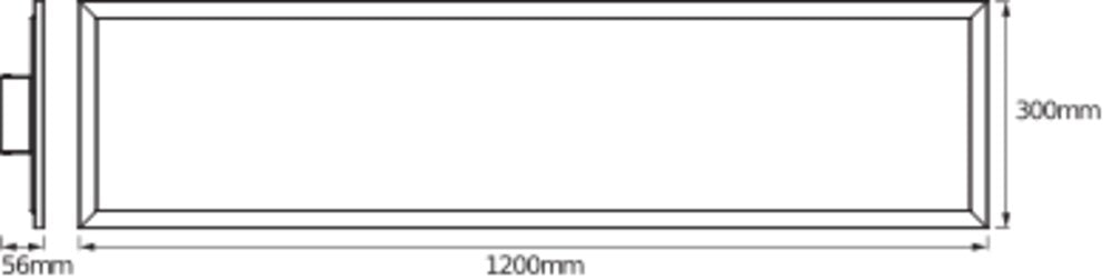 LEDVANCE LED-Panel 1200x300mm 36W 3000K SMART+ Wifi Planon Plus 1200x300mm 3000l