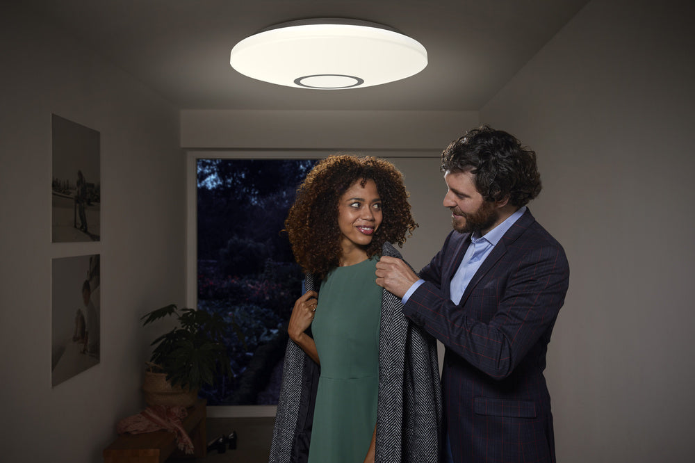 LEDVANCE LED-Sensorleuchte 32W 3000K gr Orbis Sparkledot Click Sensor 440mm 2250