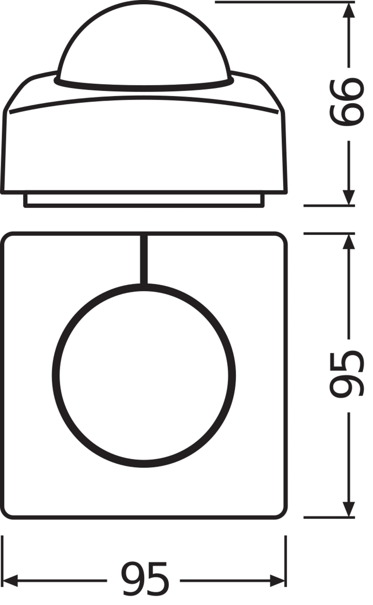 LEDVANCE Präsenzmeldersensor AP 360° ws CONNECTED SENSOR HIGH BAY ZIGBEE -