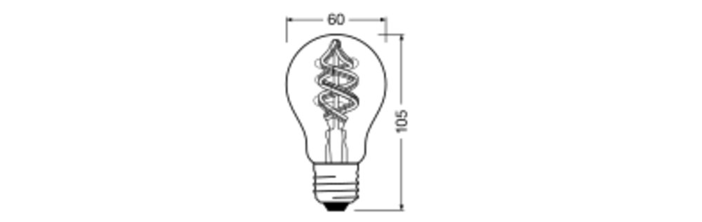 LEDVANCE LED-Lampe FM E27 A60 4,5W 2700K SMART+ Filament Classic RGBW 30 4.5 rgbw