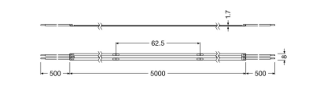 LEDVANCE LED-Lichtband 11W/m ws 6500K DC LS PFM -1000/COB/965/5 384Stk/m IP00