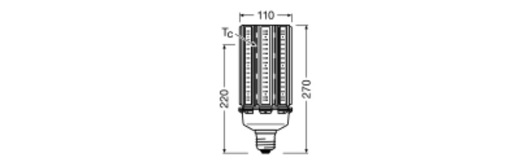LEDVANCE LED-Röhrenlampe E40 90W 2700K E HQL LED P 11700LM 90W 827 E40 ws kl AC