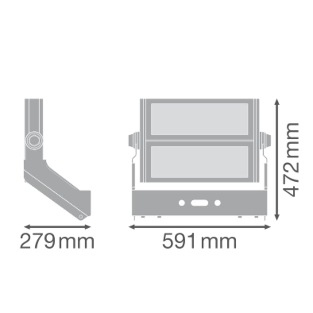 LEDVANCE LED-Anbaustrahler 600W Konv si FL MAX LUM P 600W 757 SYM 30 WAL 1LED