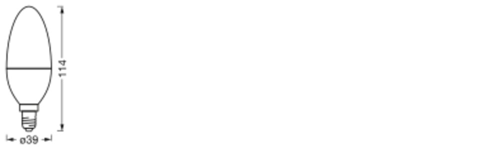 LEDVANCE LED-Kerzenlampe E14 B39 4,9W ws SUN@Home Classic B 25 E14 TW 2200-5000K