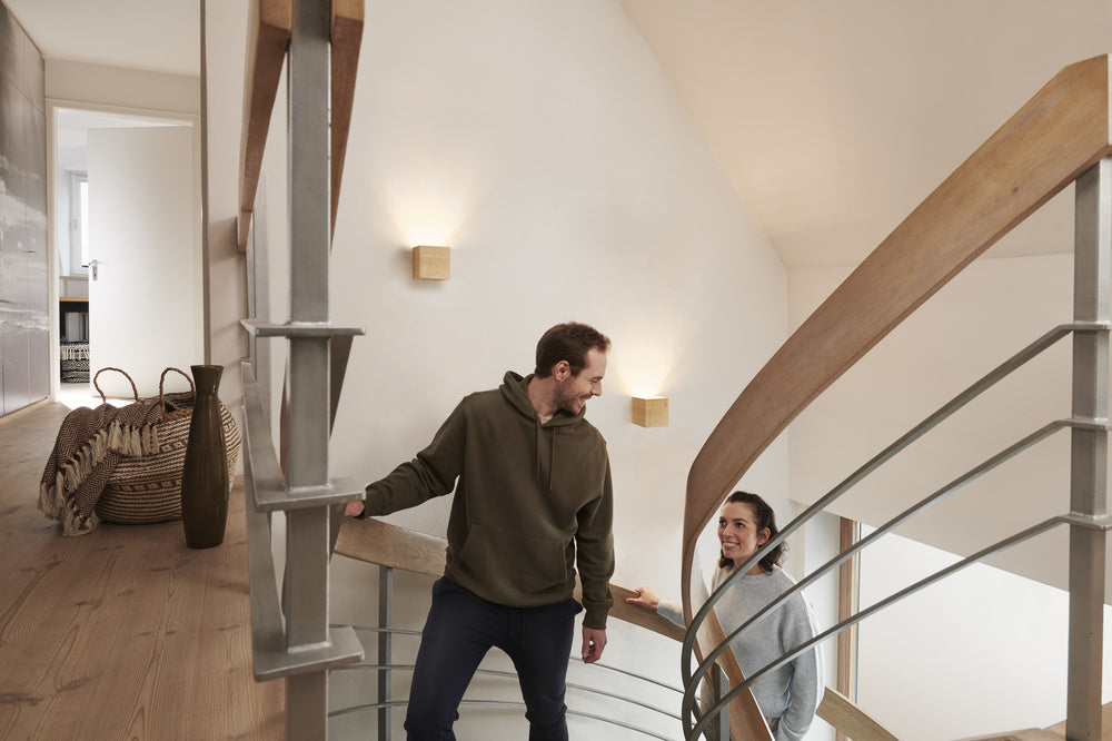 LEDVANCE LED-Wandanbauleuchte 12W 1200lm WOOD SMART+ Wifi Orbis Wall 210X110 300