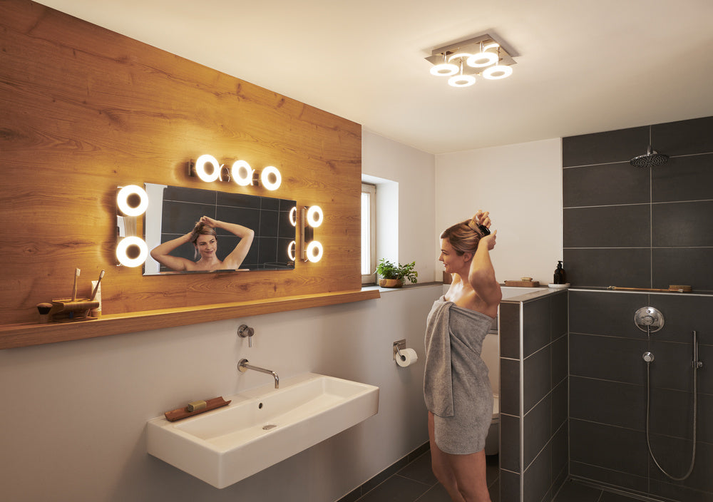 LEDVANCE LED-Deckenanbauleuchte 42W si WAVE SMART+ Wifi Orbis Wall IP44 52 300