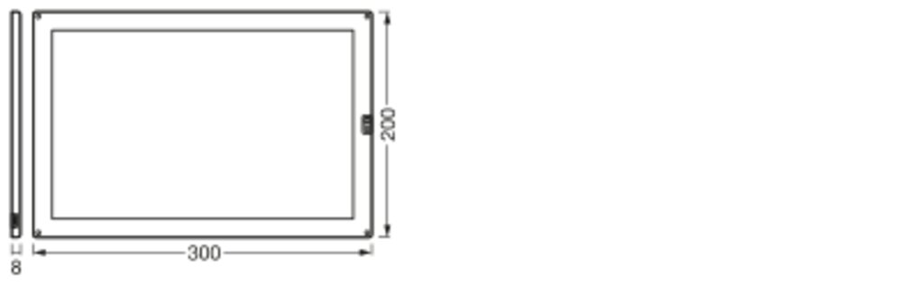 LEDVANCE LED-Möbelleuchte 6,8W 530lm ws SMART+ Wifi Undercabinet Panel 300x 2700