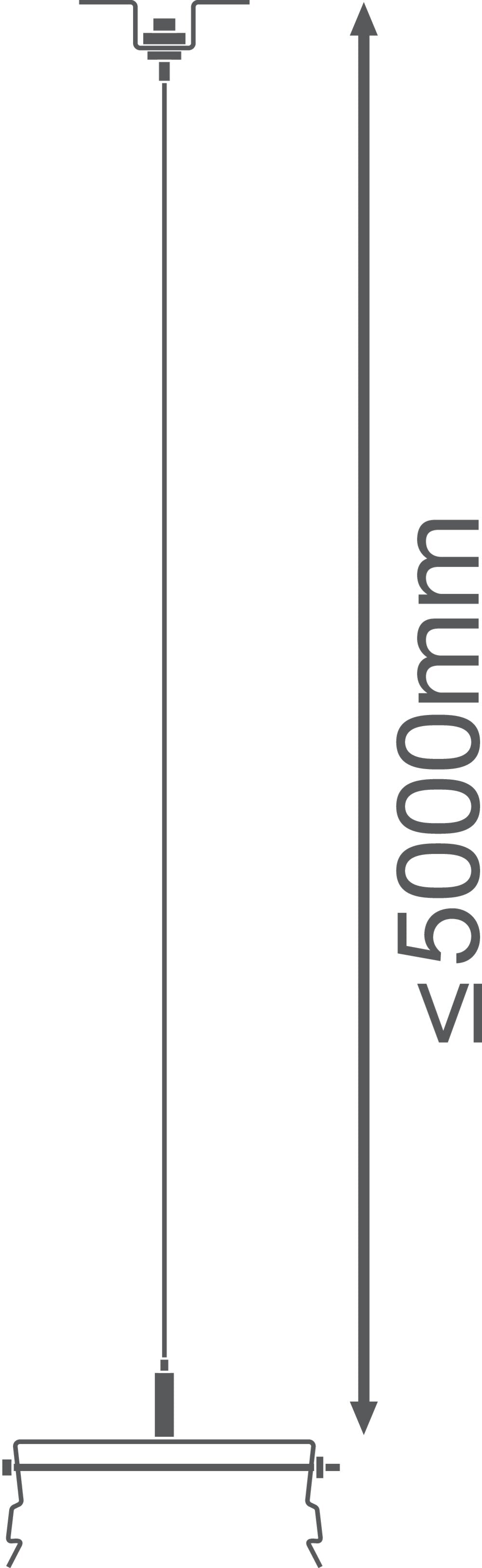 LEDVANCE Seilabhängung gr ST L125mm LB FLEX SUSPENSION KIT B30mm H46mm
