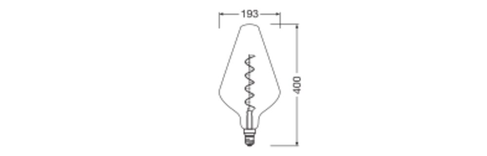 OSRAM LED-Kerzenlampe FM E27 4W 1800K ws Vintage 1906 AW 15 Filament DIM 4W 140lm